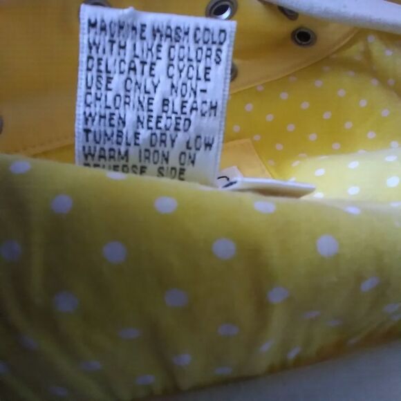 Tria |  Yellow jacket with grommet detail, 3/4 sleeve,pockets - Picture 7 of 7